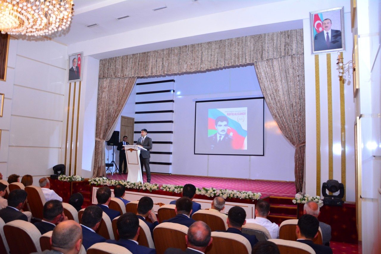 Ağstafada Milli Qəhrəman Rafiq Alıcanovun 60 illik yubileyi qeyd edilib - FOTOLAR